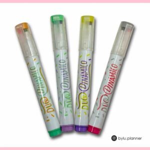 Resaltadores Mooving Dúo Dinámico Doble Punta