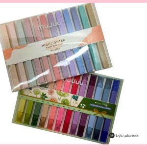 Resaltadores Mujuu Doble Punta Pastel x12